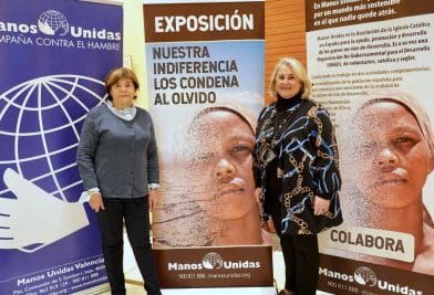 Manoli Nieto y Ana Ruiz presentación en Valencia Campaña 63 de Manos Unidas