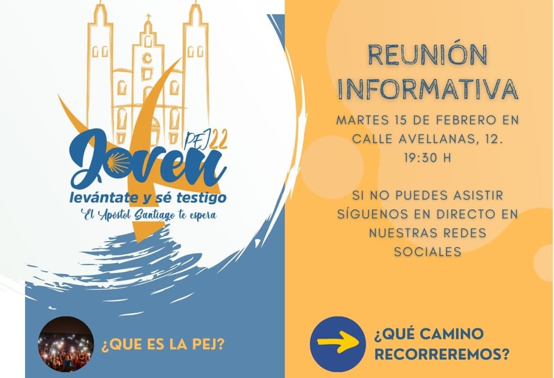 cartel Reunion informativa PEJ 2022 diocesis Valencia