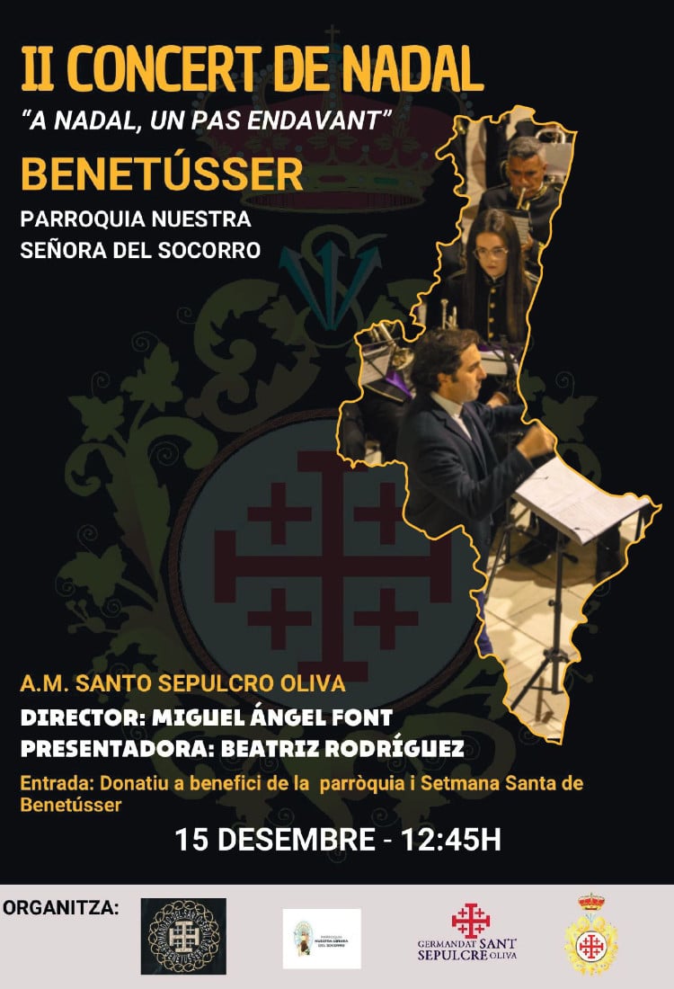 Concierto solidario de la Hermandad del Santo Sepulcro de Oliva