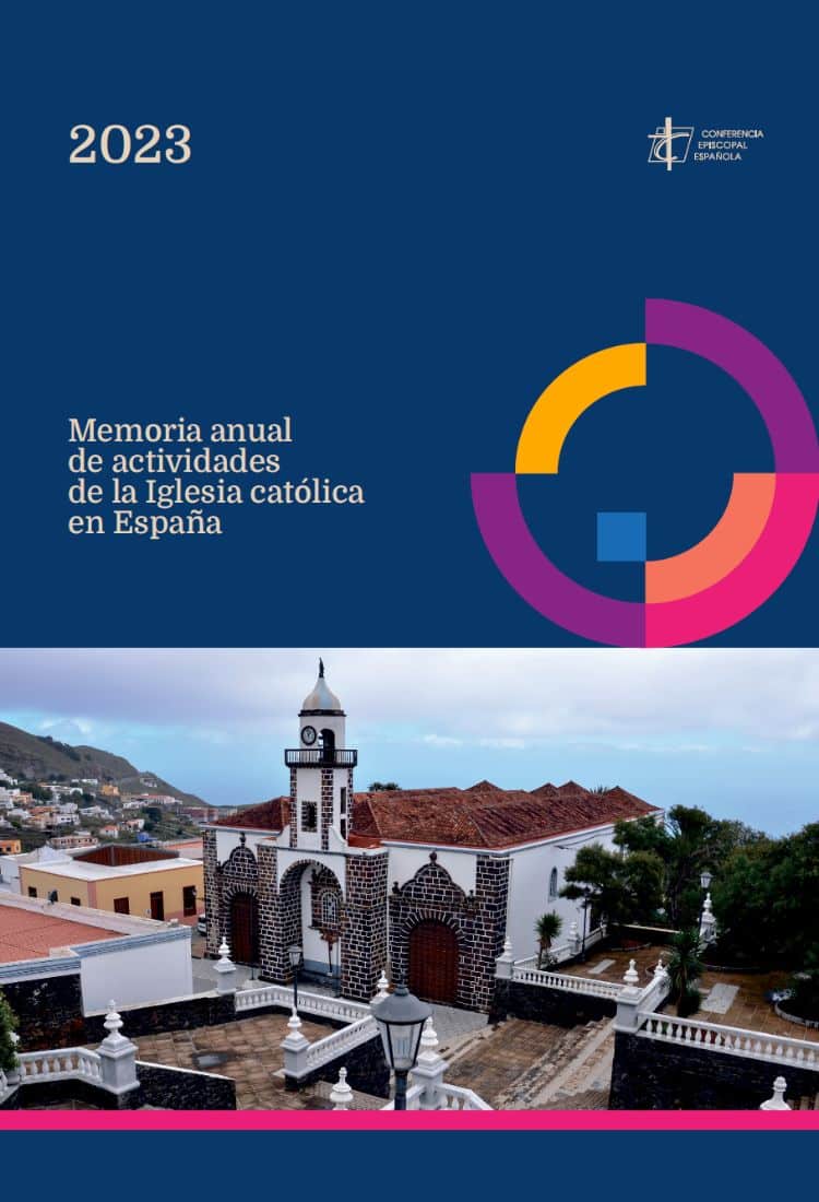 Portada Memoria actividades Iglesia católica 2023